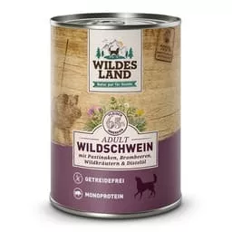 Wildes Land Nassfutter Wildschwein mit Pastinake 400 g