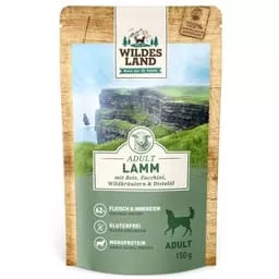 Wildes Land Nassfutter Lamm mit Reis & Zucchini 150 g