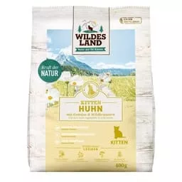 Wildes Land Trockenfutter Katze kitten Kitten Huhn 400 g
