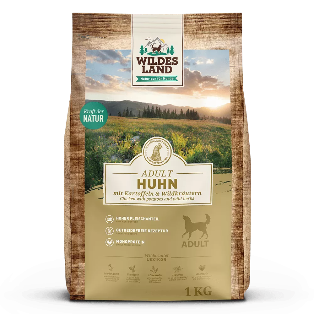 Wildes Land Trockenfutter Huhn mit Kartoffel 1kg