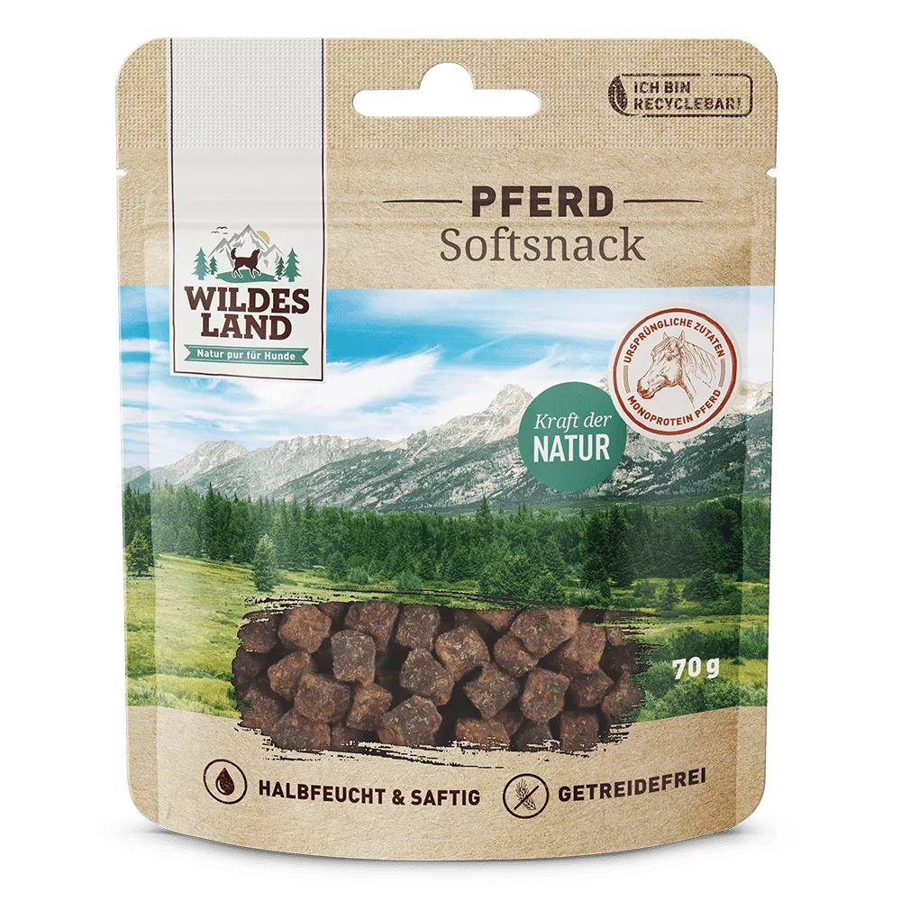 Wildes Land Snack Softsnack Pferd 70g