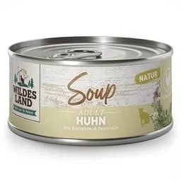 Wildes Land Nassfutter Soup Huhn mit Karotten & Petersilie 80g