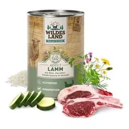 Wildes Land Nassfutter Lamm mit Reis & Zucchini 400 g