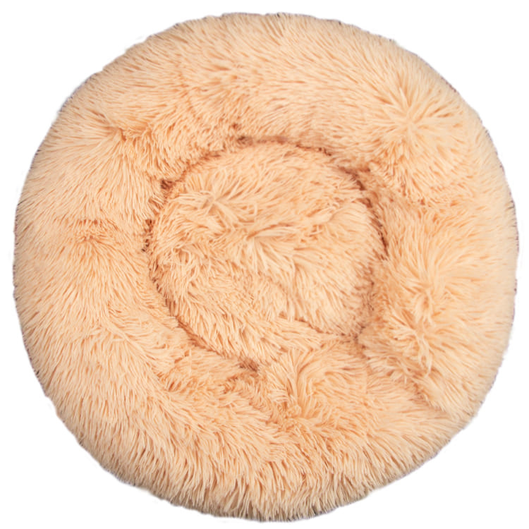 Hundebett Fluffy Donut beige 50