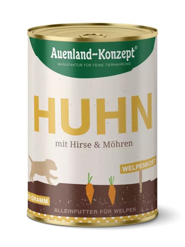 Auenland Welpenkost Huhn mit Hirse 400g