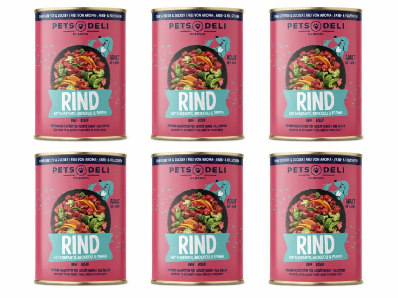 Pets Deli Classic Rind 6x 400g