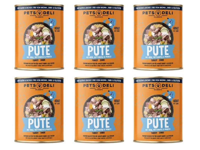 Pets Deli Classic Pute 6x 400g