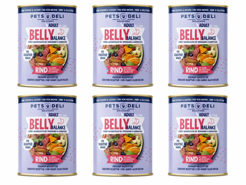 Pets Deli Solution Belly Balance Rind 6x 400g