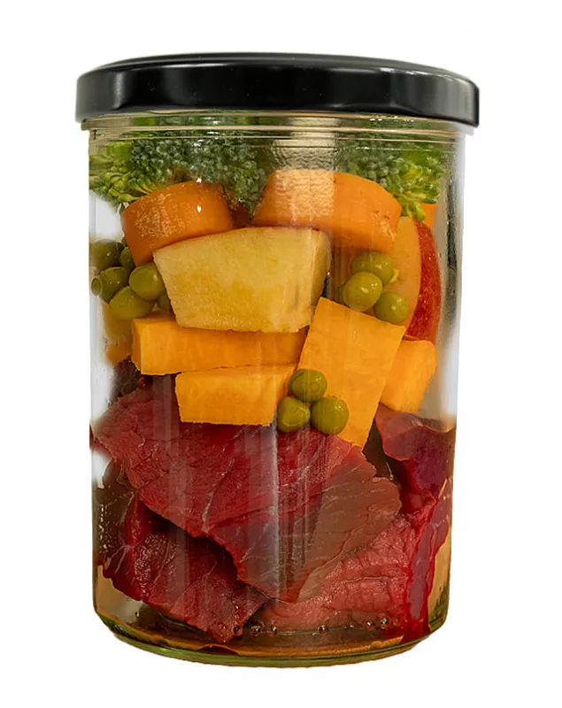 Fidelis Rind mit Süßkartoffel, Apfel und Brokkoliim Glas 400g