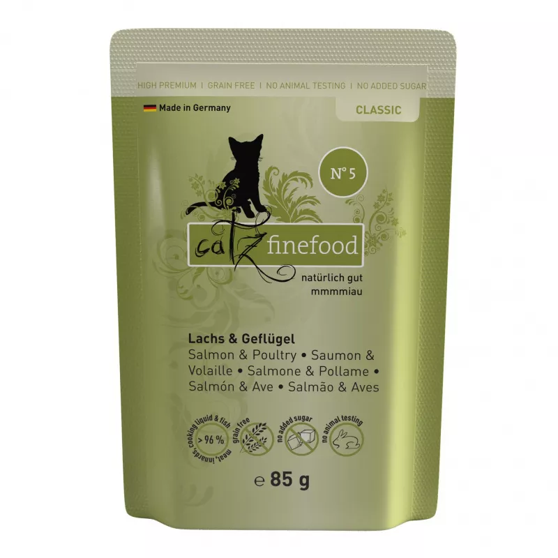 catz finefood No.05 Lachs & Geflügel 85g