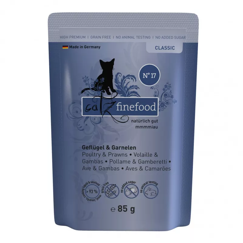 catz finefood No.17 Geflügel&Garnele 85g